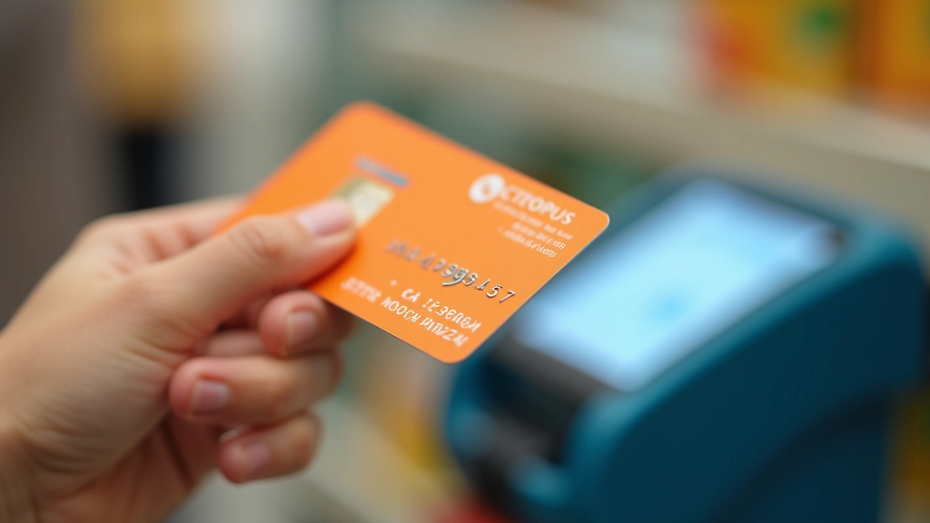 Hong Kong Octopus card on payment reader